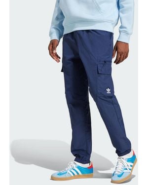 adidas Originals Trefoil Essentials Woven Cargo Trousers - Blue