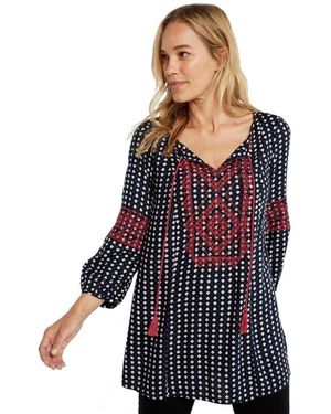 White Stuff Amelia Embroidered Tunic Aw17 - Blue