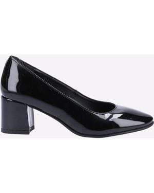 Hush Puppies Memory Foam Anna Patent Court Shoes - Black