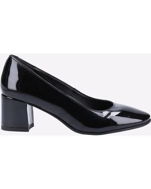 Hush Puppies Memory Foam Anna Patent Court Shoes - Black