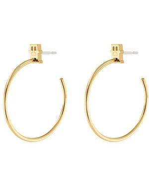 Tommy Hilfiger 2780720 Ladies Th Monogram Earrings - Metallic
