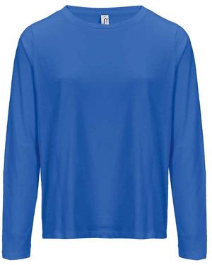 Sol's Ladies Monarch Long-Sleeved T-Shirt (Royal) - Blue
