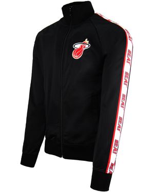 Mitchell & Ness Nba Miami Heat Track Jacket - Black