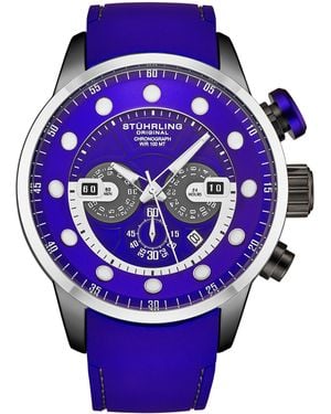 Stuhrling Aquatic Force Chronograph 4053 - Purple