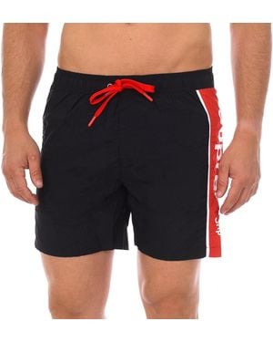 Supreme Mid-Length Boxer Swimsuit Cm-30056-Bp - Black