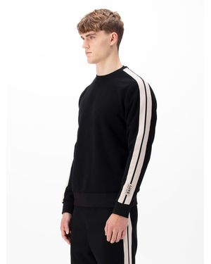 Luke 1977 Massachusetts Tape Detail Sweatshirt - Black