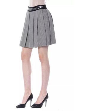 Byblos Chic Monochrome Tulip Skirt - Grey