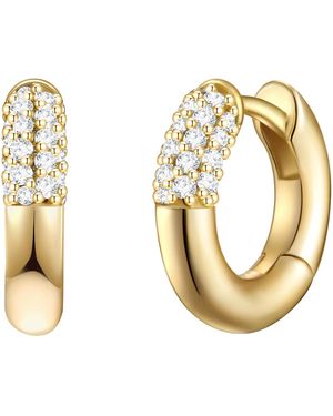 Glanzstücke München Hoop Earring Sterling Zirconia - Metallic
