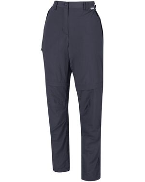 Regatta Ladies Chaska Ii Zip Off Trousers - Blue