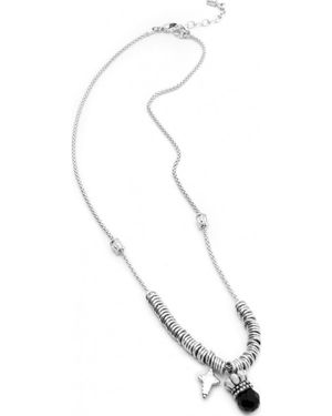 Folli Follie 3N13F038K Ladies Necklace Sterling - White