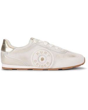 Kurt Geiger Leather Bromley Slimline Trainer Trainers - White