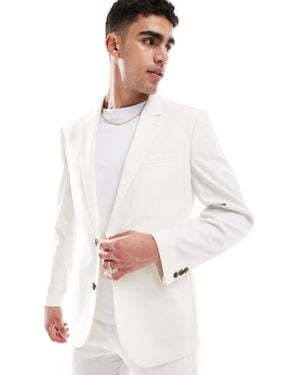 ASOS Slim Suit Jacket - White