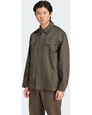 adidas Premium Essentials Workwear Overshirt - Brown