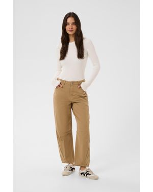 Kaffe Casual Broek Kabrynn Casual Broek Loose Fit - Naturel