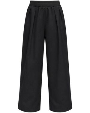 Nike Lightweight Twill Mid Rise Wige Leg Trousers - Black