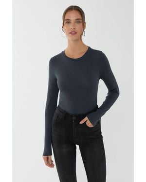 Hiccup Basic Long Sleeve Top - Blue