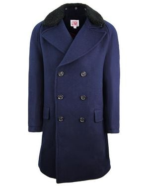 Lacoste L!Ve Wool Blazer Jacket - Blue