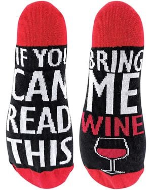 Sock Snob If You Can Read This Socks Bring Me - Red