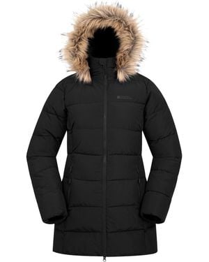 Mountain Warehouse Ladies Nola Long Padded Jacket () - Black