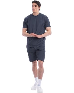 J.b.willis Summer Set Short Sleeve T-Shirt And Shorts 2-Piece - Blue