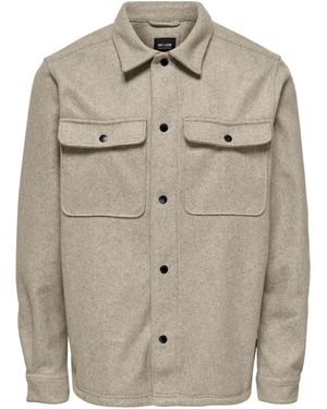 Only & Sons Overhemd - Grijs