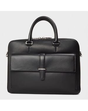 BOSS Accessories Alaric Doc Case Briefcase With Detachable Strap - Black