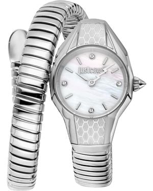 Just Cavalli Snake 316L Stainless Steel Watch - Metallic
