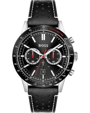 BOSS Allure Watch 1513920 Material_Leather - Black