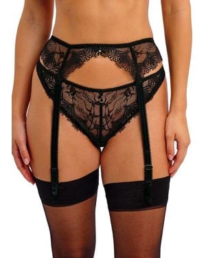 Freya Fascinate Suspender Belt - Black