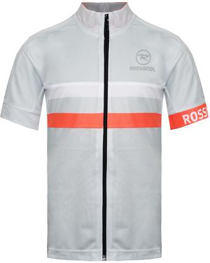 Rossignol Short Sleeve Zip Up Classic T-Shirt Rlewy13 225 - Grey