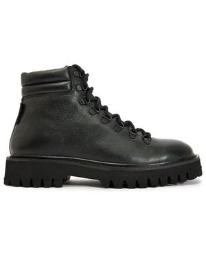 Walk London Hopper Hiking Boots - Black