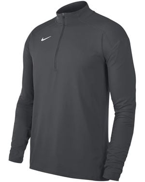 Nike Dry Element Funnel Neck Long Sleeve Jersey Top - Grey