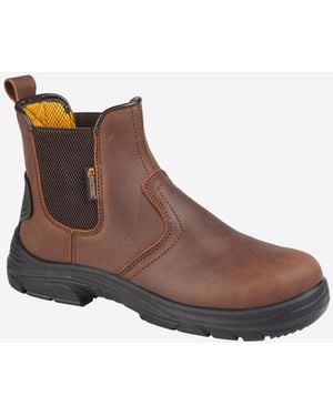 Grafters Lancaster Safety Boots (Extra Wide Fit) - Brown