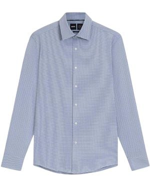 BOSS Hank Kent Collar Shirt - Blue