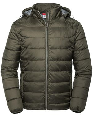 Russell Nano Hooded Padded Jacket (Dark) - Green