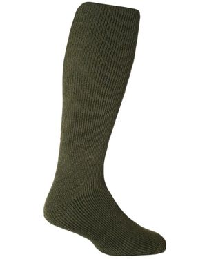 Heat Holders Extra Long Thick Thermal Knee High Socks 6-11 Uk - Green
