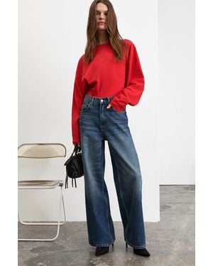 Grimelange Straight-Leg Regular Fit Jeans - Red