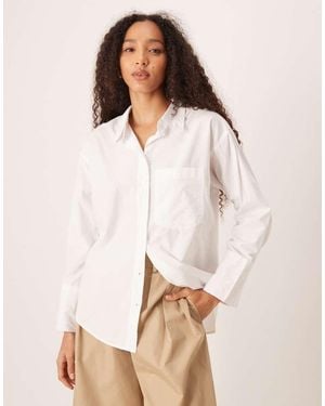 Gina Tricot Oxford Shirt - Natural