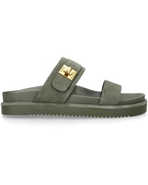 Steve Madden Suede Take Two Sandals - Green