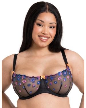 Curvy Kate Ck075100 Strawberry Crush Balcony Bra - Blue