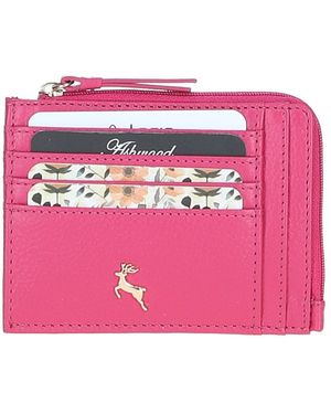 Ashwood Leather Real Small Purse With Rfid Protection - Pink