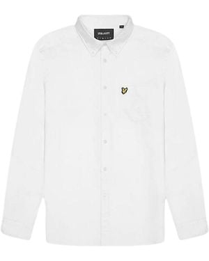 Lyle & Scott Long Sleeve Shirt Cotton - White