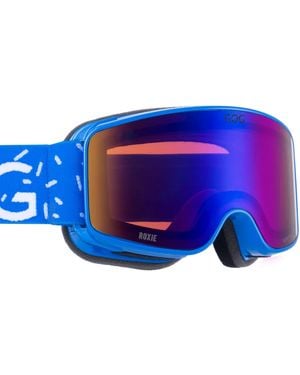 G.O.D Eyewear Roxie Uv400 Ski Snowboard Goggles With Anti-Fog Mirror Hydrophobic Double Lens - Blue