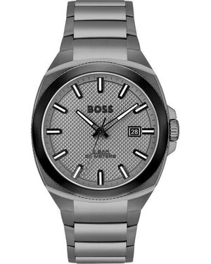 BOSS Grijze Rvs Dress Watch - Metallic
