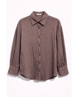 MixRay Cotton-Blend Shirt - Brown