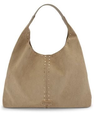 Carvela Kurt Geiger Suedette Cinzia Studded Shoulder Bag - Brown