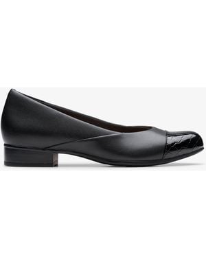 Clarks Juliet Rise Leather Shoes - Black