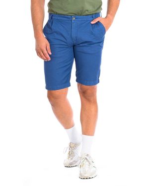 La Martina Bermuda Shorts With Straight Cut Hem Rmb008-Tl257 - Blue