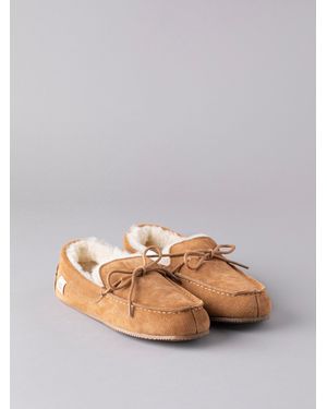 Lakeland Leather Sheepskin Moccasins - Grey