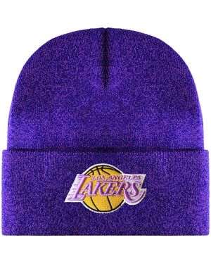 Mitchell & Ness Nba Los Angeles Lakers Fandom Knit Beanie - Purple